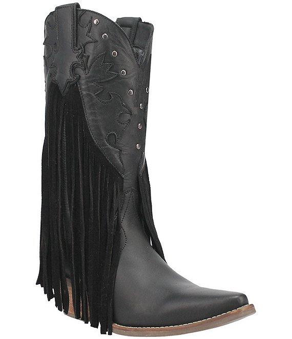 Dingo Hoedown Leather Fringe Western Boots | Dillard's