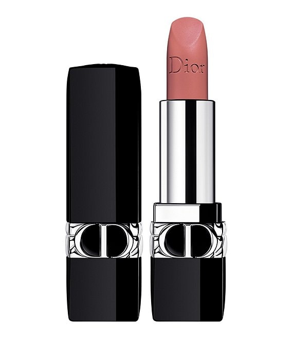 Color:100 Nude Look - Matte - Image 1 - Rouge Dior Refillable Lipstick - Matte