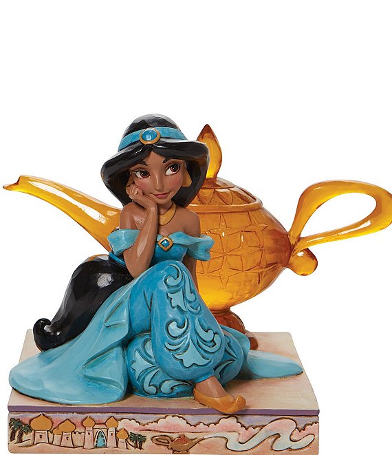 Disney Traditions Collection by Jim Shore Aladdin Arabian Wishes - Jasmine  & Genie Lamp Figurine