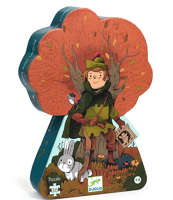 Djeco Robin Hood 36 Piece Silhouette Puzzle Set