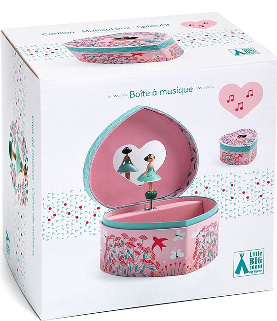 Djeco Spring Melody Treasure Box, Pink - Image 1