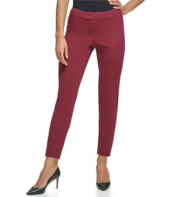 Amazon.com: DKNY Ladies Pull-on Ponte Pant Purple Aubergine, Size S :  Clothing, Shoes & Jewelry
