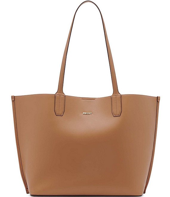 Color:Cashew - Image 1 - Brook Leather Tote Bag