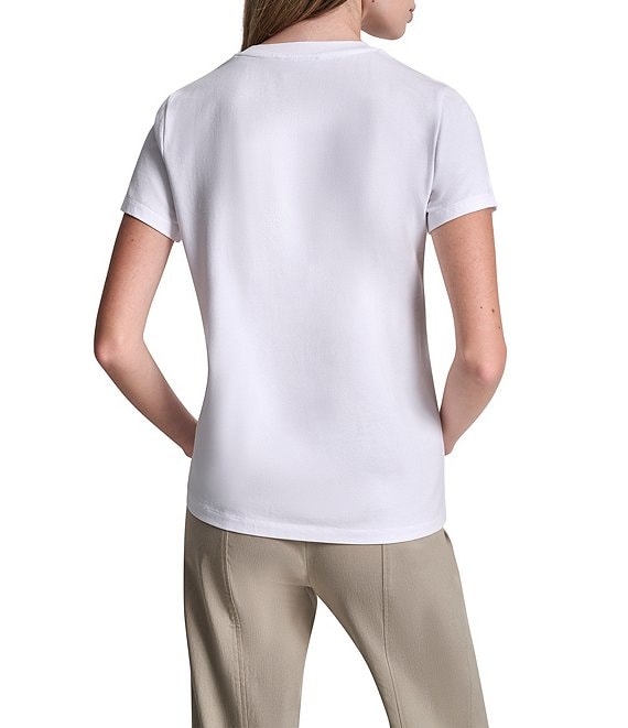 DKNY by Donna Karan Central Park Conversational Crew Neck Short