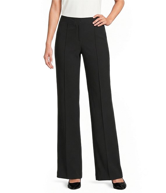 DKNY by Donna Karan Tech Tailoring Pleated Wide Leg Pants
