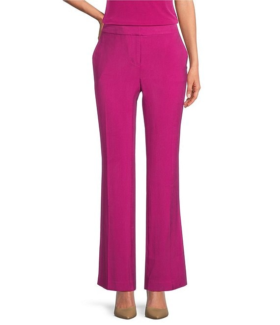 DKNY Elastic Back Coordinating Wide Leg Trousers | Dillard's