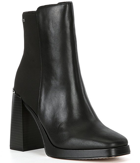 DKNY Felicia Leather Booties | Dillard's