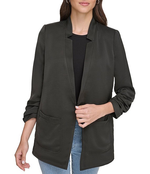 Dkny open discount front blazer