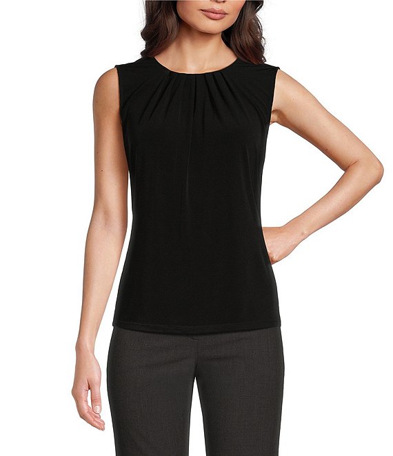 Dkny sleeveless ruched top online