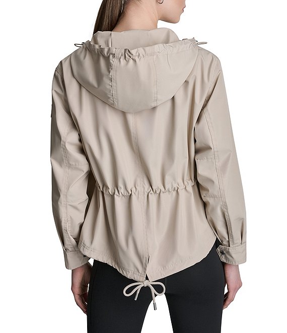 donna karan DKNY 中綿リバーシブル　コクーンコート DKNY Sport by Donna Karan Drawcord Spectator Jacket | Dillard's