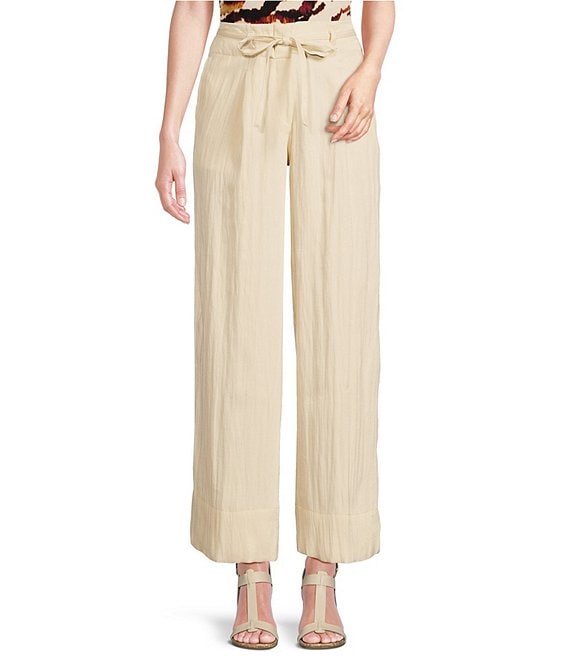 DKNY by Donna Karan Wide Leg Tie Waist Coordinating Pants Dillard s