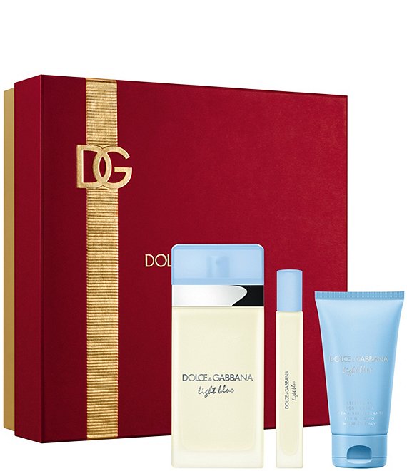 Light good Blue by Dolce & Gabbana 3 Piece Gift Set with Travel Spray women