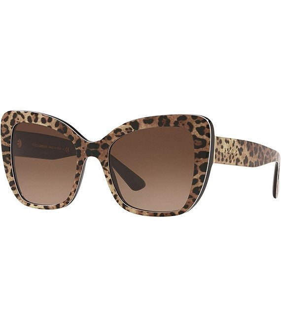 Dolce & Gabbana Women's Dg4348 54mm Leopard Butterfly Sunglasses | Dillard's