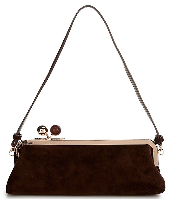 Dolce Vita Ambriaa Suede Kisslock Shoulder Bag