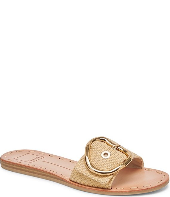 Dolce Vita Danna Raffia Buckle Detail Sandals | Dillard's