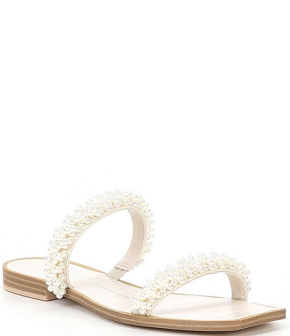 Color:Vanilla Pearls - Image 1 - Ivee Pearl Sandals