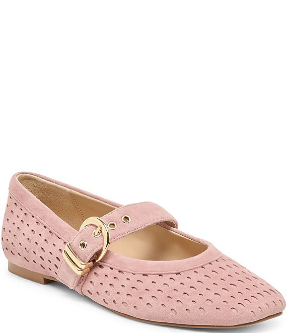 Dolce Vita Mikela Perforated Suede Mary Jane Ballet Flats | Dillard's