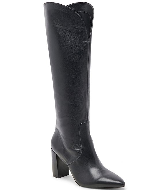 Fashion dillards tall leather boots