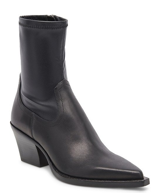 Dolce Vita Rutger Leather Pointed Toe Booties Dillard s