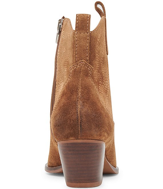 Dolce Vita Shania H2O Waterproof Suede Western Booties | Dillard's