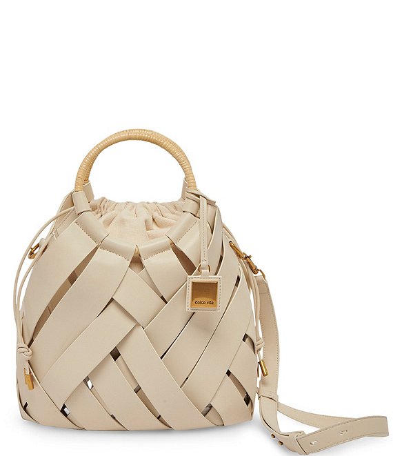 Dolce Vita Sienna Woven Bucket Satchel Bag | Dillard's