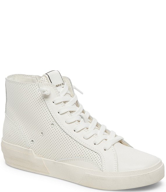 Dolce Vita Zohara Perforated Leather High Top Retro Sneakers | Dillard's