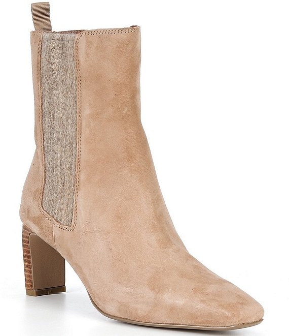 Donald Pliner Brittnie Suede High Heel Slip On Booties