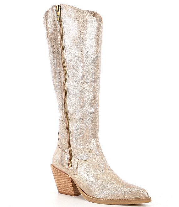Donald Pliner Kaytee Leather Tall Western Boots