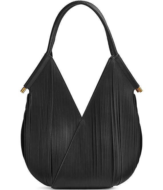 Donna Karan Baldwin Medium Lasercut Fringe Shoulder Bag | Dillard's