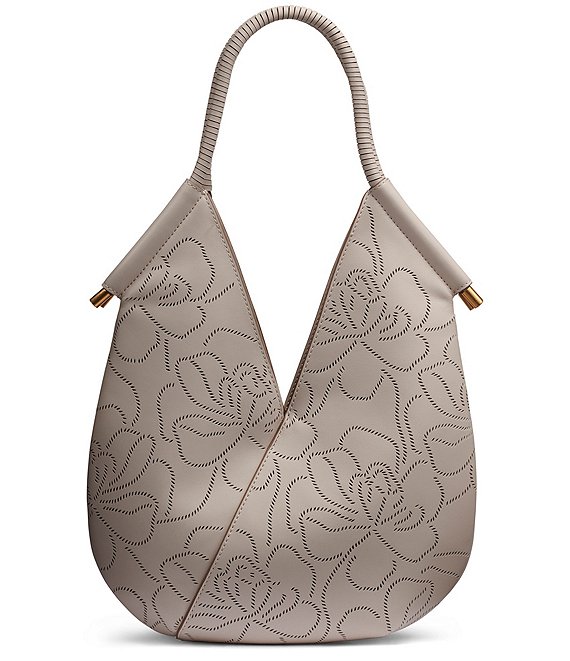 Donna Karan Baldwin Perforated Floral Mini Shoulder Bag | Dillard's