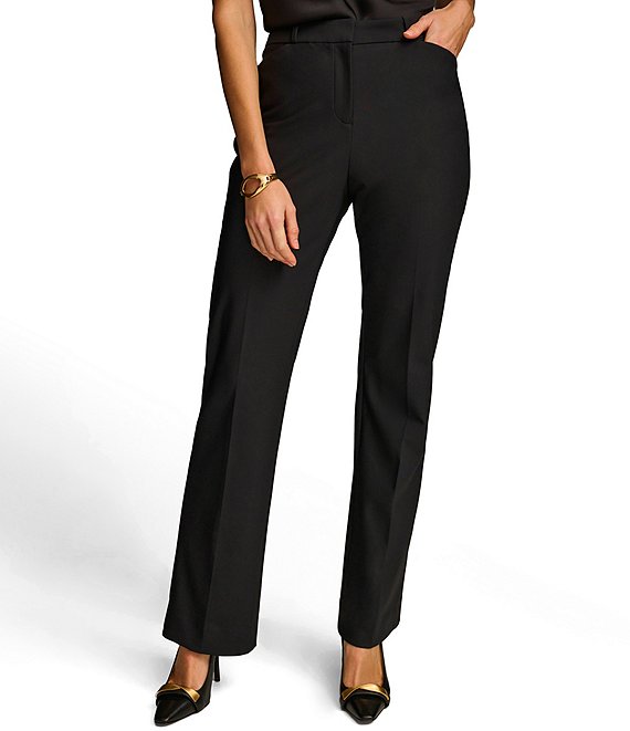 Donna Karan Essential Pleated Slim Mid Rise Pants | Dillard's
