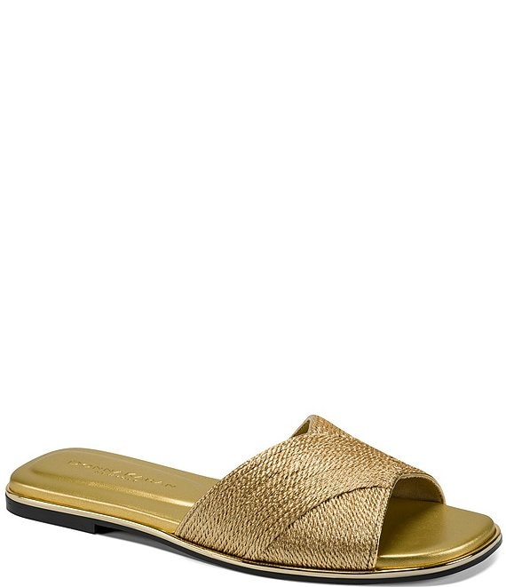 Donna Karan Harmony Woven Rope Flat Slides