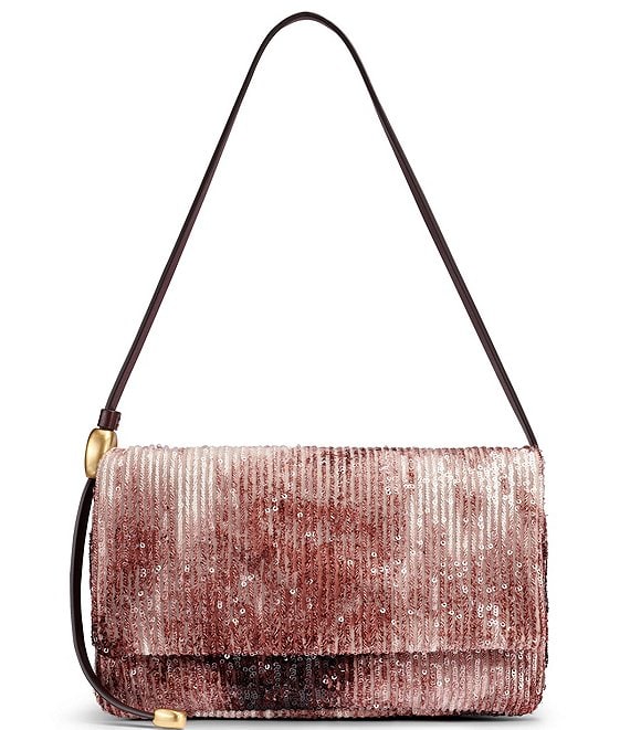 Donna Karan Sequin Flap Shoulder Bag