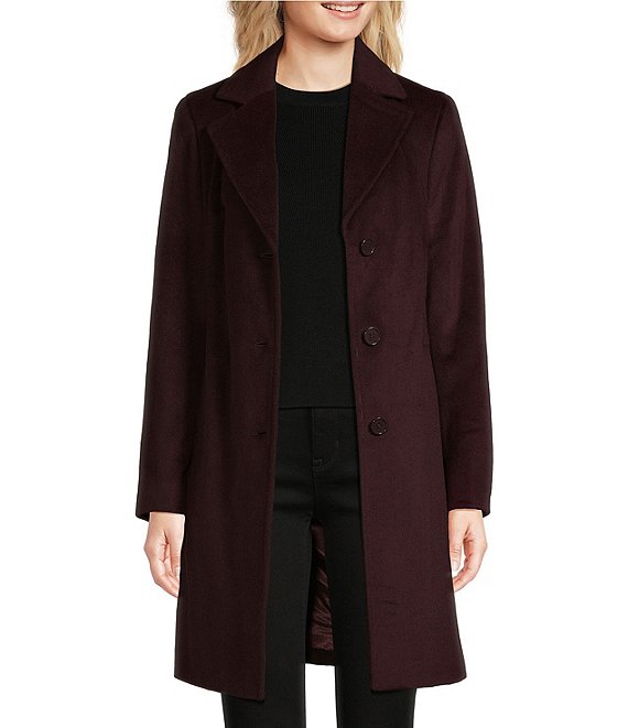 Womens Wool Blend Coat Polyester Long Sleeve Lapel Neck Single Breasted  Overcoat (Color : Black, Size : Medium) : : Clothing, Shoes &  Accessories