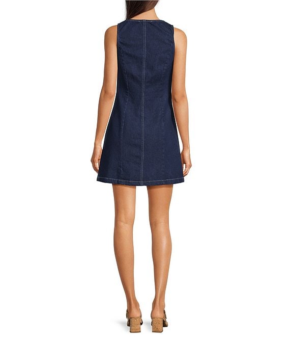donna morgan drop waist dress Donna Morgan Women's Sleeveless Mini Dress - Black
