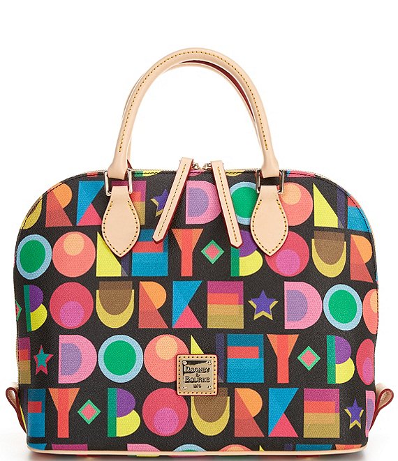 Dooney & Bourke Art Deco Zip Satchel Bag