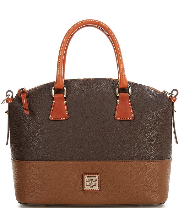 Dooney Bourke Colorblock Leather Domed Satchel Bag Dillard s