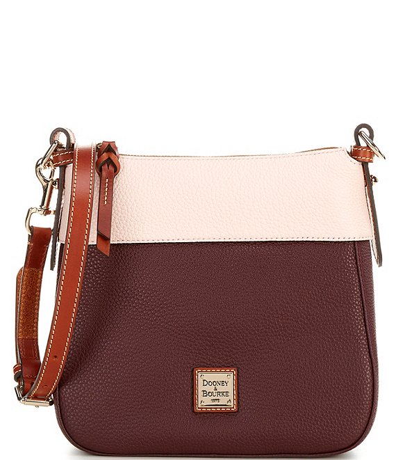 Dooney Bourke Colorblock Leather Crossbody Bag Womens White Multi