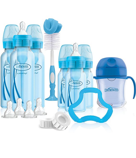 Color:Blue - Image 1 - Options+ Baby Bottle Gift Set