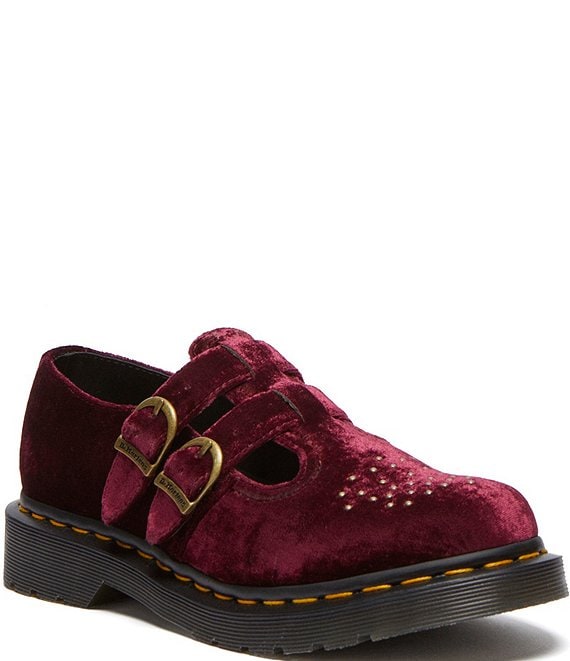 Dr. Martens 8065 Velvet Mary Jane Shoes