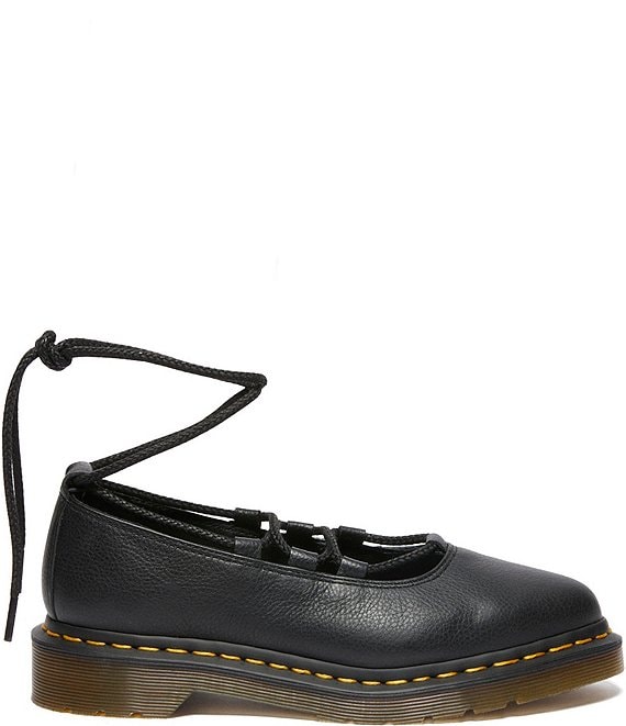 Dr. Martens Women's Elphie II Virginia Leather Platform Lace Up