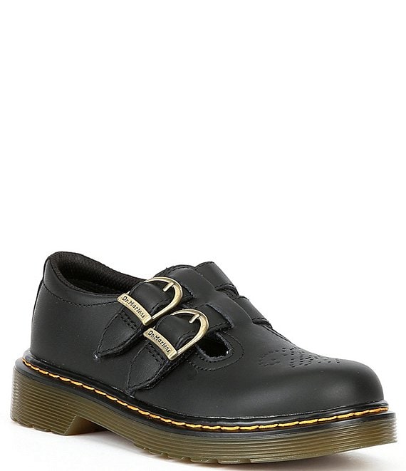 Dr. Martens Girls' 8065 Leather Double Buckle Mary Janes (Toddler ...