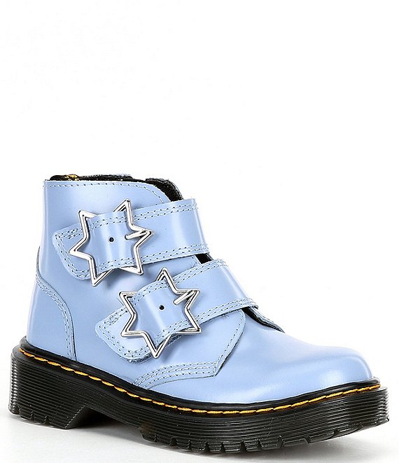 Dr. Martens Girls' Devon Bex Double Star Buckle Platform Boots (Toddler ...
