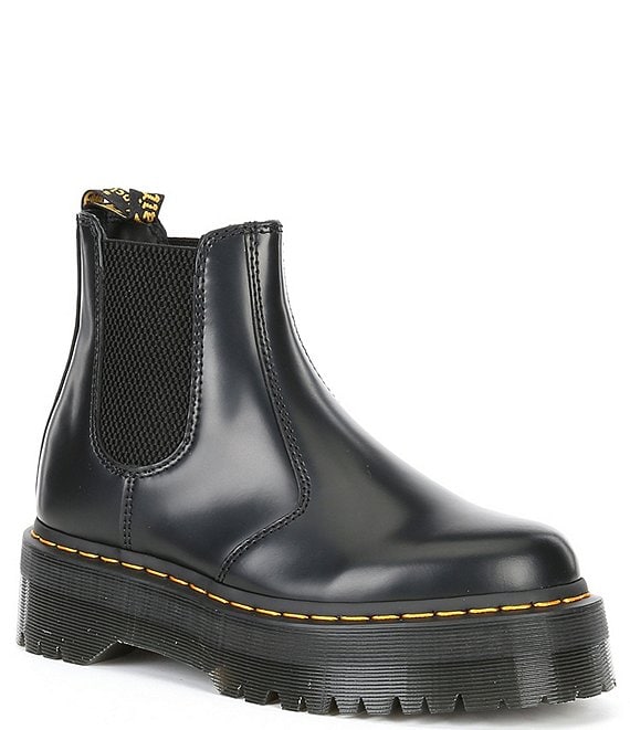 Alphabetical order stall Independently Dr. Martens Women's 2976 Quad Leather Platform Chelsea Boots | Dillard's