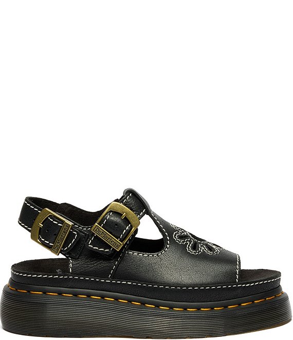 neronero ドクターマーチン　DUNNET FLOWER サンダル Dr. Martens Women's Dunnet Flower Cut Out Platform Sandals | Dillard's