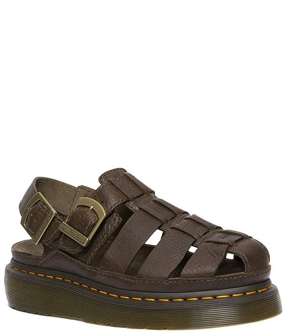 Dr. Martens Women's Wrenlie Grizzly Leather Fisherman