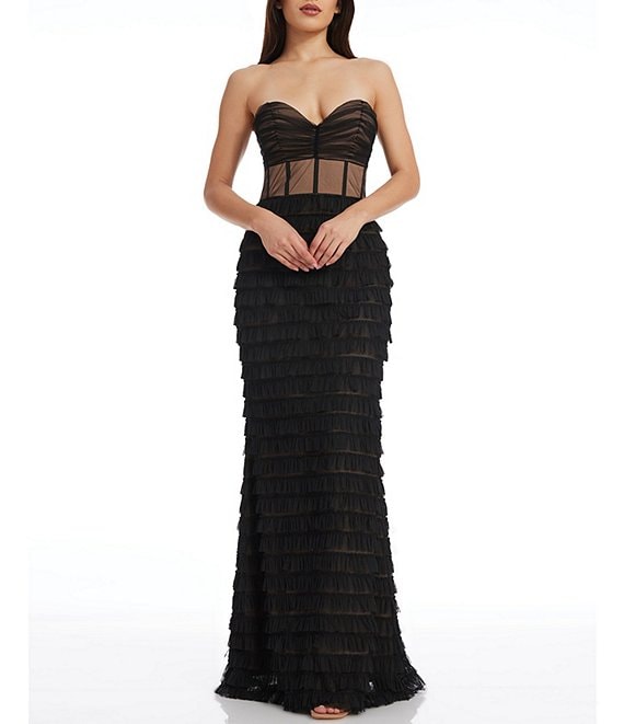 Dress the population lace mermaid gown sale