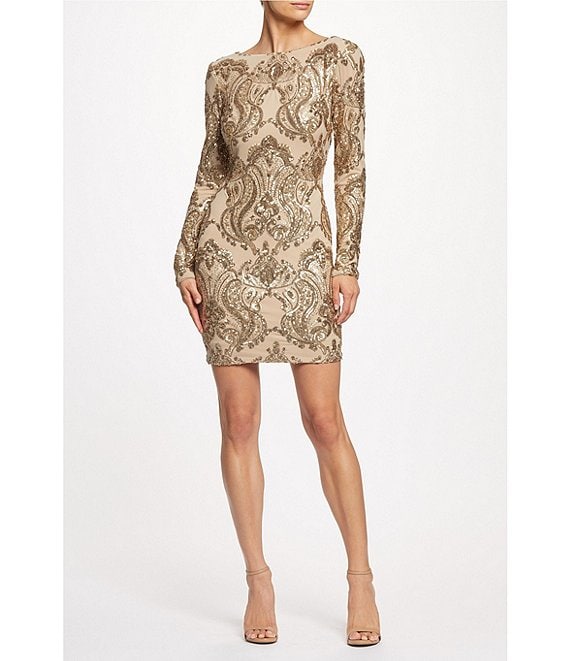 Dress the population sequin mini dress hotsell