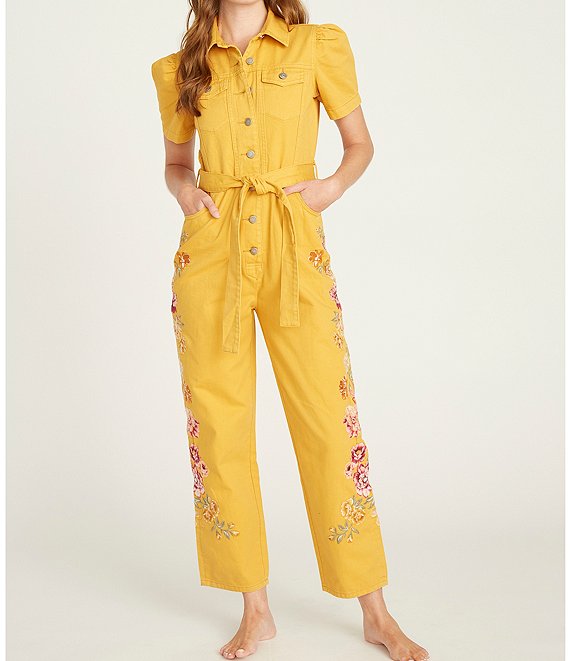 Dillards hotsell yellow jumpsuit