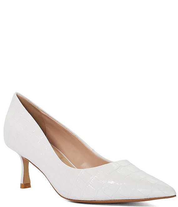 Dune London Achievable Pointed Toe Kitten Heel Pumps